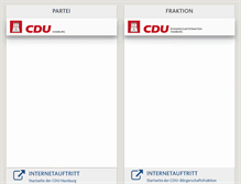 Tablet Screenshot of cdu-hamburg.de